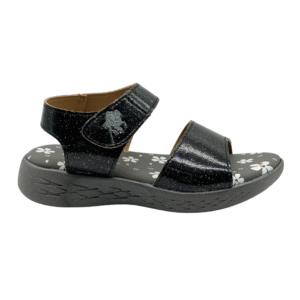EPK 9C I ENGPOLO Kid Adjustable Strap Sandal Black