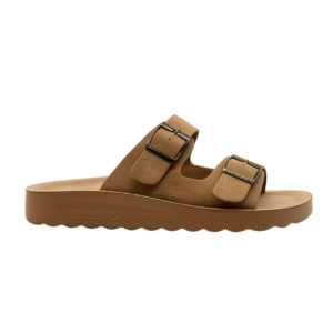 EPL 16A I ENGPOLO Ladies Double Stripe Slipper Brown