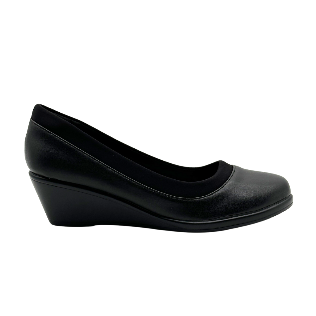 EPL 4B I ENGPOLO Smart Casual Ladies Elastic Heel Black