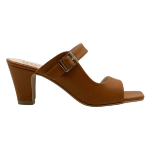 MW 10C I Mewe Women Heel Open Toe Strap Camel