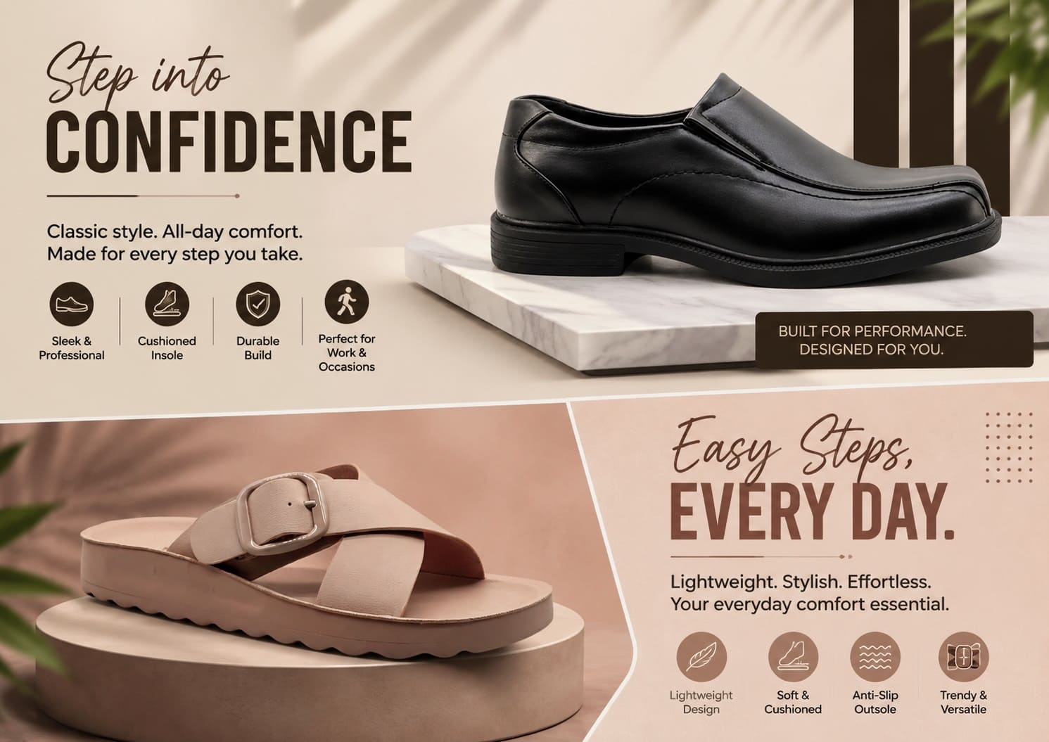 Comfortable walking shoes